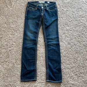 BKE Stella dark wash straight jeans. NWOT